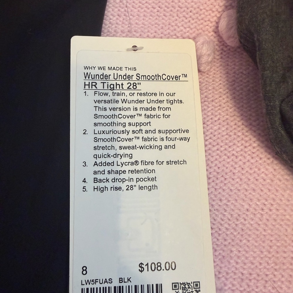 lululemon athletica Wunder Under SmoothCover HR Tight 28" in Black